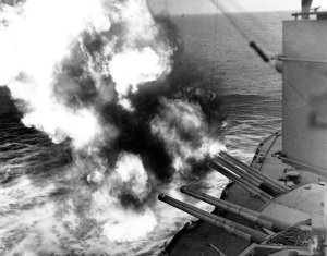 D-Day naval bombardment: USS Nevada